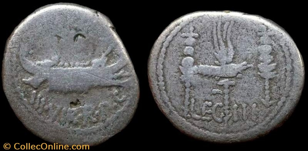 MARCUS ANTONIUS AR Denarius LEG III coin ancient b roman republicain imperial marcus antonius ar denarius leg iii