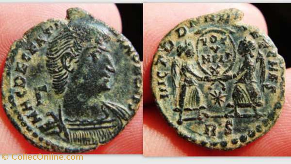 DECENTIUS AE Centenionalis RIC 215,G, Vota coin ancient b to roman republicain imperial decentius ae centenionalis ric 215 g vota
