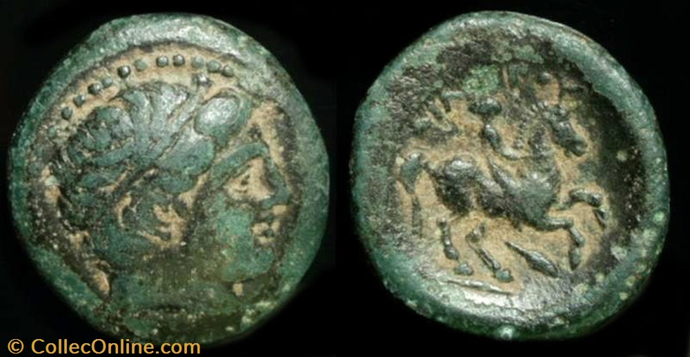 PHILIP II AE19 coin ancient b c to greek philip ii ae19