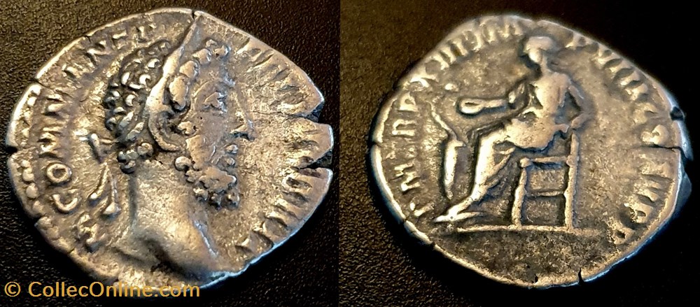 COMMODUS AR Denarius coins ancient to romans imperial and republican commodus ar denarius