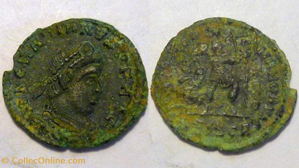 GRATIAN AE3 RIC 14c, Gloria Romanorvm coin ancient b to republicain imperial gratian ae3 ric 14c gloria romanorvm