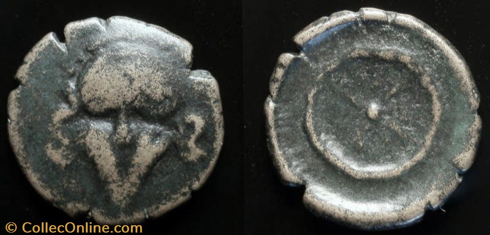 coin ancient to greek thrace mesembria ae 14