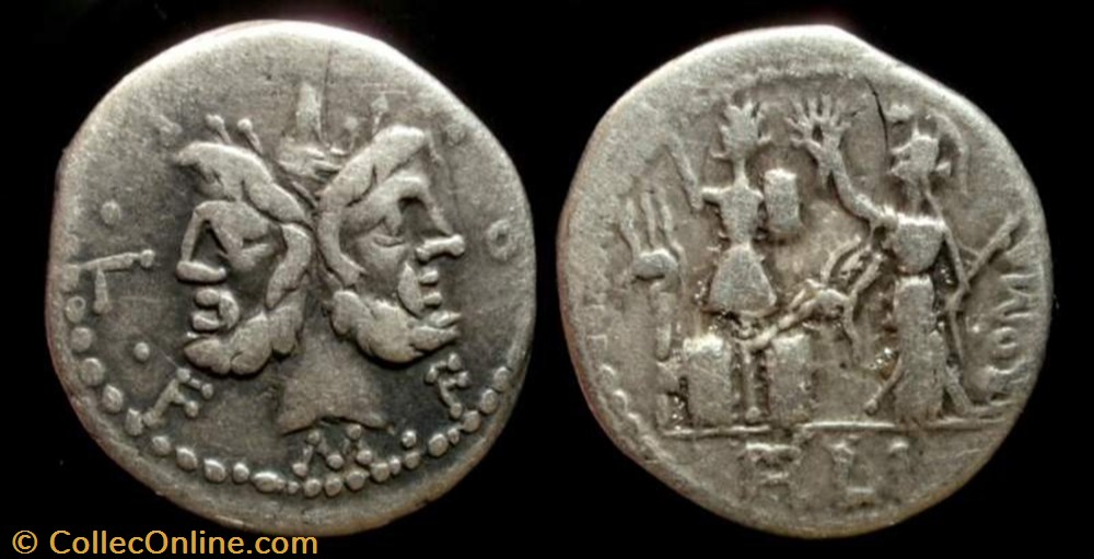 M FURIUS Lf PHILUS ROMAN REPUBLIC AR Denarius coin ancient to republicain imperial m furius lf philus roman republic ar denarius