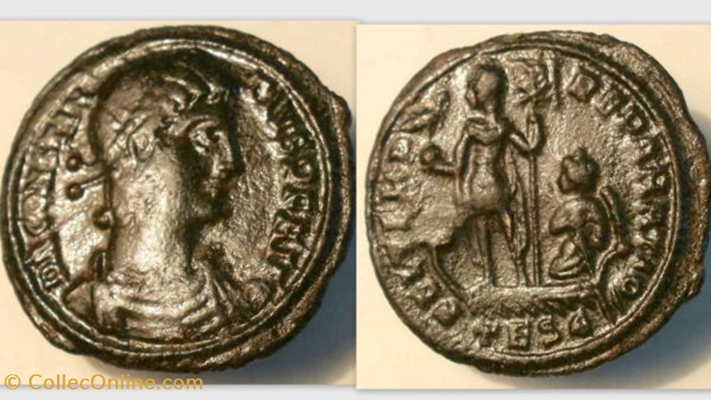 CONSTANTIUS II AE3 RIC VIII 119, FEL TEMP coin ancient b to roman republicain imperial constantius ii ae3 ric viii 119 fel temp