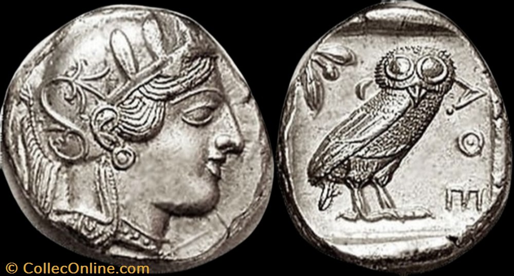 ATTICA ATHENS AR Tetradrachm coin ancient b to greek attica athens ar tetradrachm