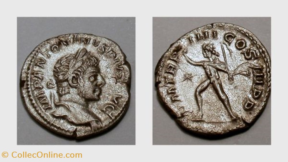 ELAGABALUS Denarius RIC 40b, Sol coin ancient to roman republicain imperial elagabalus denarius ric 40b sol