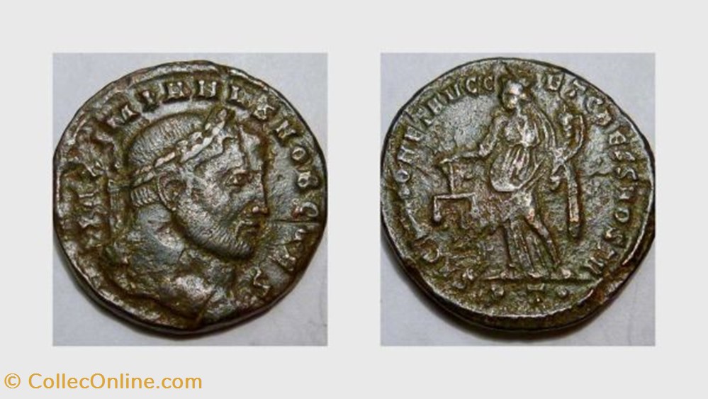 GALERIUS Follis, RIC 46b, Moneta coin ancient to roman republicain imperial galerius follis ric 46b moneta
