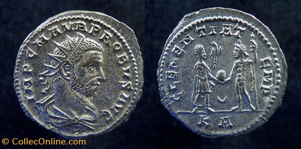PROBUS AE Silvered Antoninianus coin ancient c roman republicain imperial probus ae silvered antoninianus