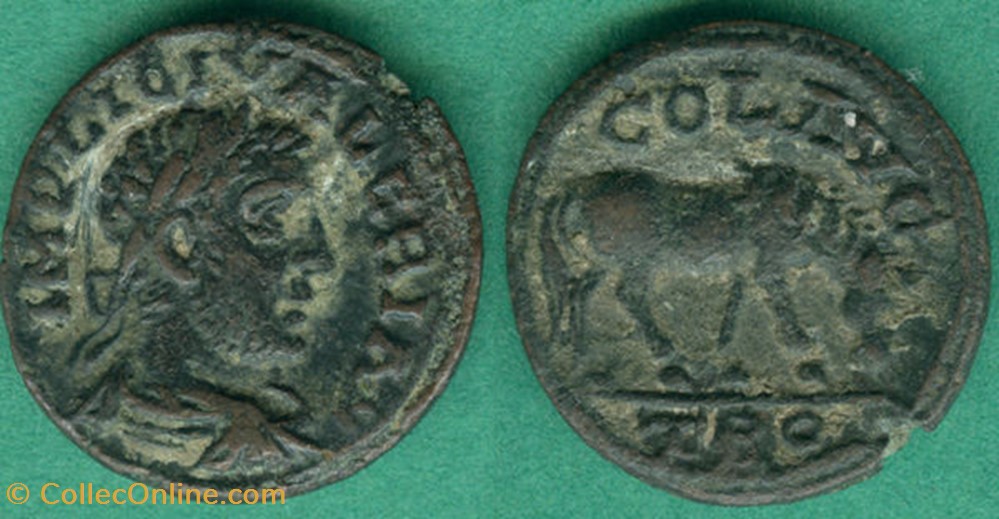 VALERIAN I AE20, SNGCop 191v, Horse Grazing coin ancient b to roman republicain imperial valerian i ae20 sngcop 191v horse grazing
