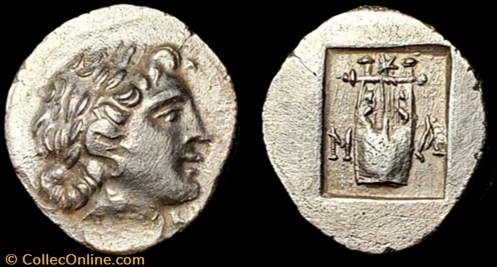 LYCIA. MASIKYTES; LYCIAN LEAGUE AR Hemidrachm coin ancient b to greek lycia masikytes lycian league ar hemidrachm