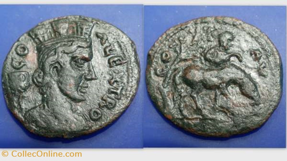 ALEXANDER TROAS CIVIC ISSUE, AE25, BMC 52, Horse coin ancient to roman republicain imperial alexander troas civic issue ae25 bmc 52 horse