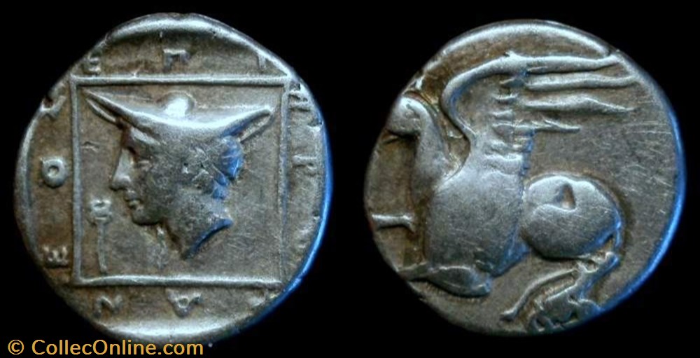 THRACE, ABDERA Tetrobol coin ancient to greek thrace abdera tetrobol