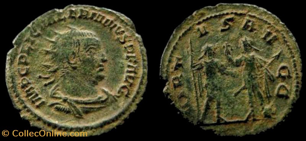 coin ancient b c roman republicain imperial valerian i ae antoninianus