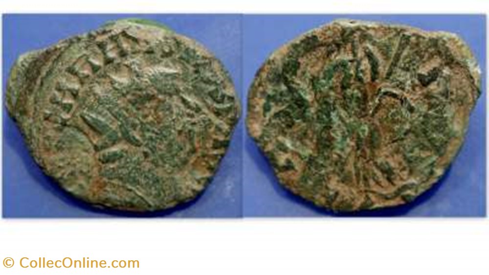 coin ancient b roman republicain imperial carausius antoninianus ric 899 pax