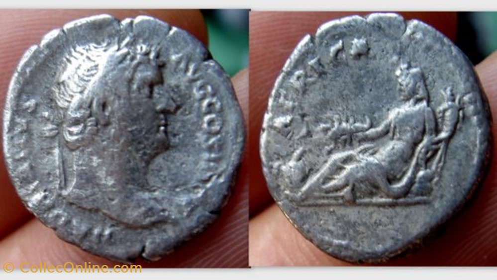 Hadrian Denarius RIC 299, Africa coin ancient b to roman republicain imperial hadrian denarius ric 299 africa