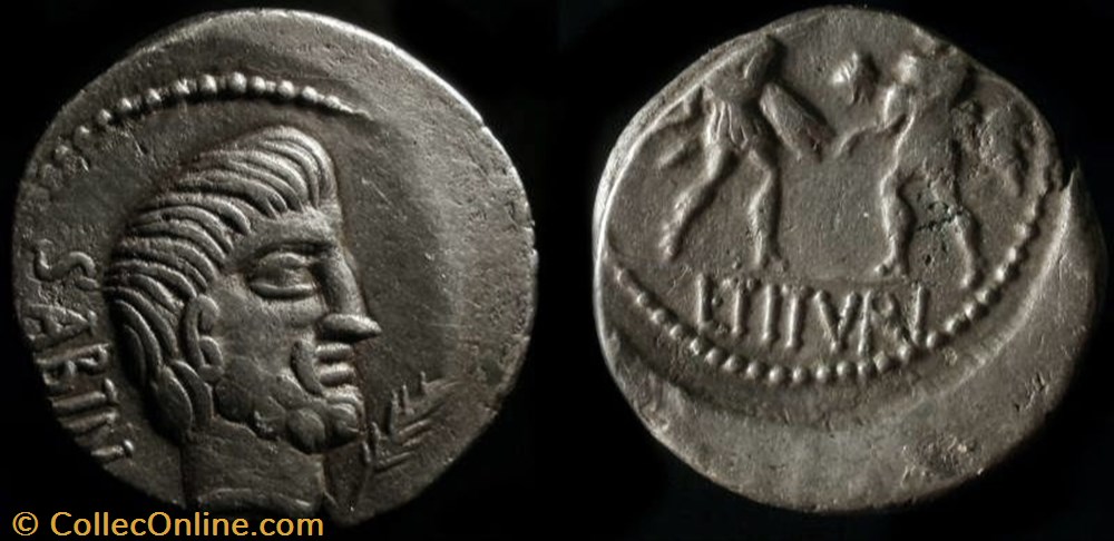 coin ancient to republicain imperial l titurius l f sabinus roman republic gens tituria ar denarius