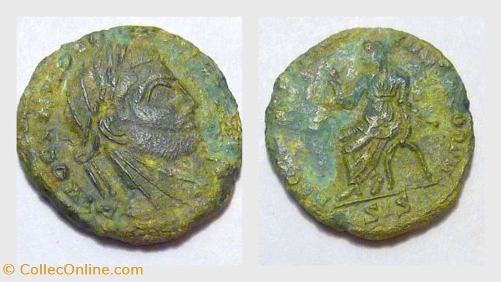 CLAUDIUS II (Gothicus) AE Half Follis, Emperor Seated coin ancient b to roman republicain imperial claudius ii gothicus ae half follis emperor seated