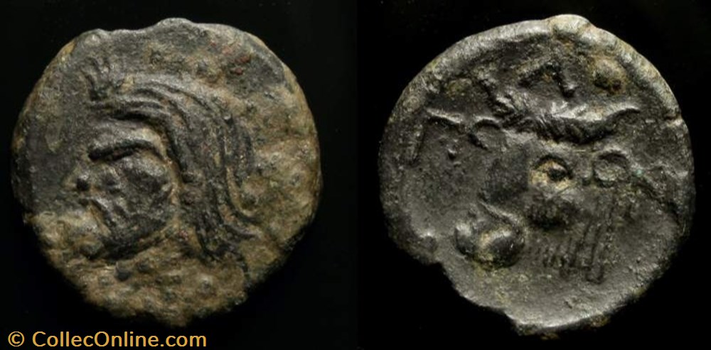 THRACE, PANTIKAPAION AE18 coin ancient b to greek thrace pantikapaion ae18