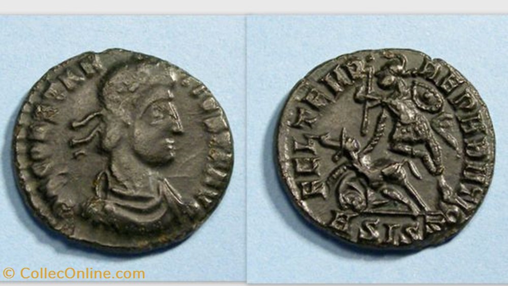 CONSTANTIUS II AE3 RIC VIII 352, Fallen Horseman coin ancient b to roman republicain imperial constantius ii ae3 ric viii 352 fallen horseman