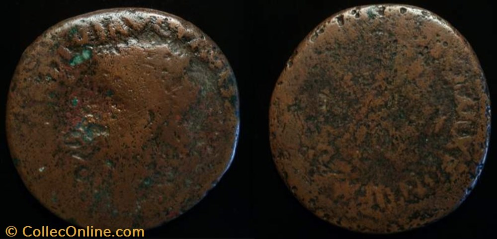 TIBERIUS AE As coin ancient c to roman republicain imperial tiberius ae as
