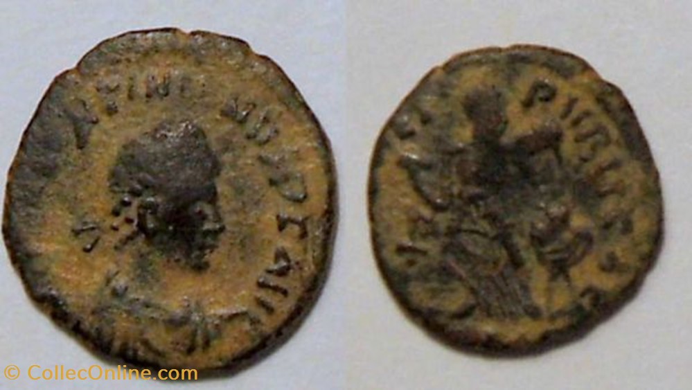 VALENTINIAN II AE4, RIC 86a, Victory coin ancient b roman republicain imperial valentinian ii ae4 ric 86a victory