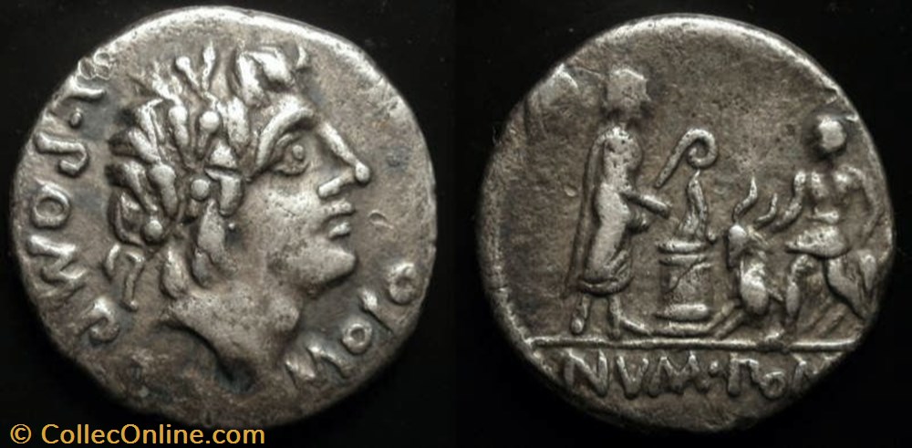 coin ancient to republicain imperial l pomponius molo roman republic gens pomponia ar denarius