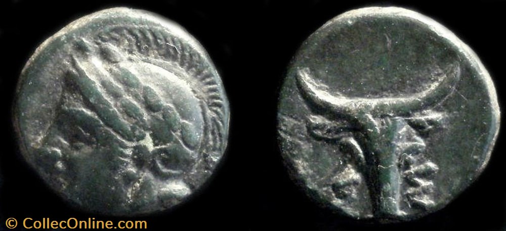TROAS, ASSOS AE10 coin ancient b c to greek troas assos ae10