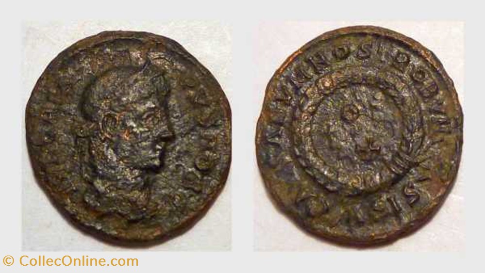 CRISPUS AE3, RIC 175, Vota coin ancient b to roman republicain imperial crispus ae3 ric 175 vota