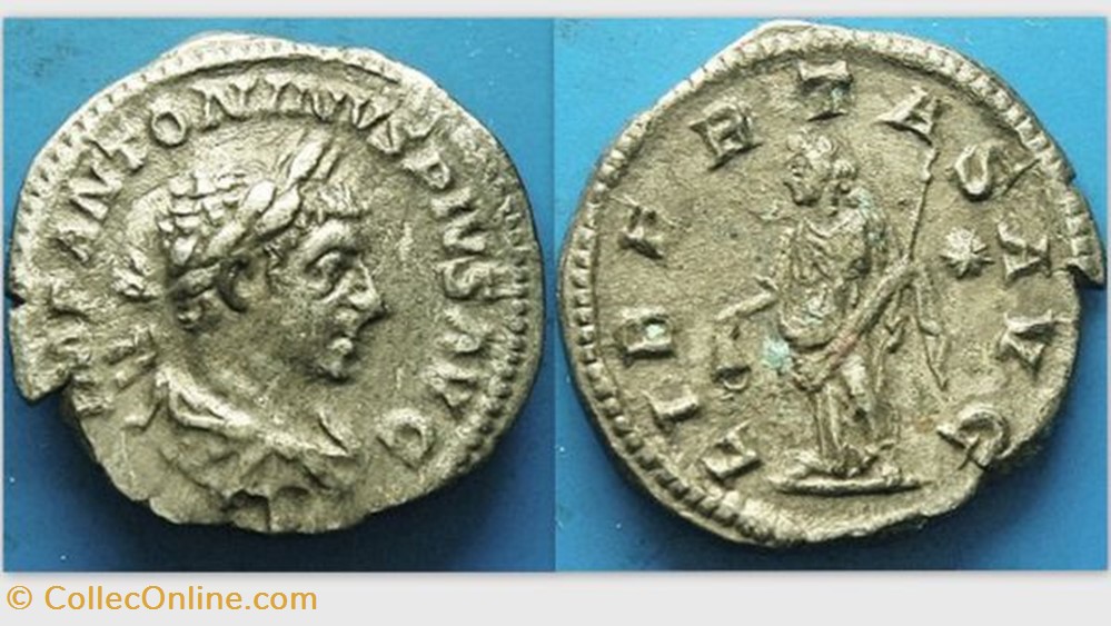 coin ancient to roman republicain imperial elagabulus ar denarius ric iv 107 libertas