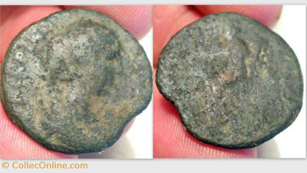 CRISPINA Ae As RIC 675, Concordia coin ancient b to roman republicain imperial crispina ae as ric 675 concordia