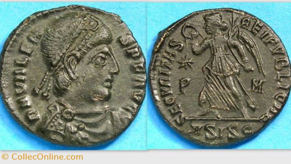 VALENS AE3, RIC 15b,xvii, Victory coin ancient roman republicain imperial valens ae3 ric 15b xvii victory