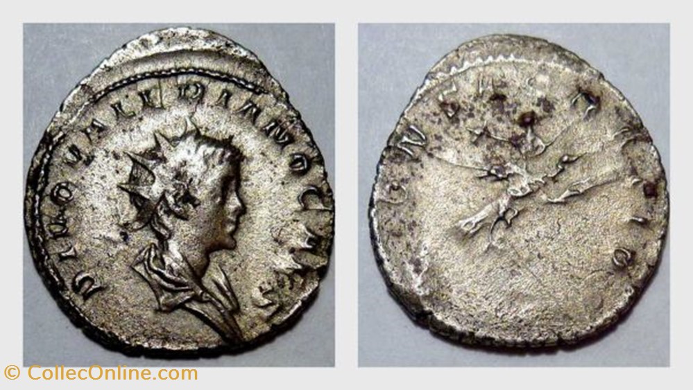 VALERIAN II Antoninianus, RIC 9, Caesar Riding Eagle coin ancient b roman republicain imperial valerian ii antoninianus ric 9 caesar riding eagle