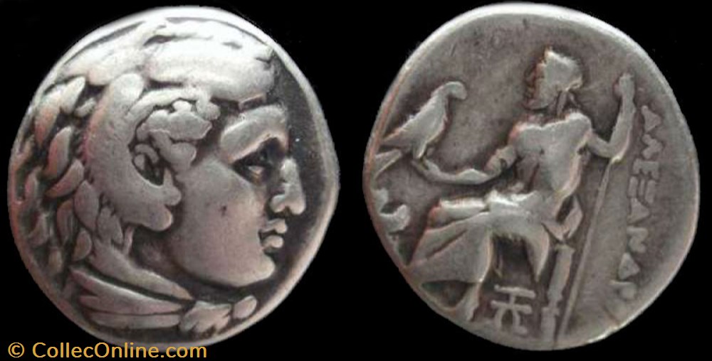 ALEXANDER III AR Drachm coin ancient b to greek alexander iii ar drachm