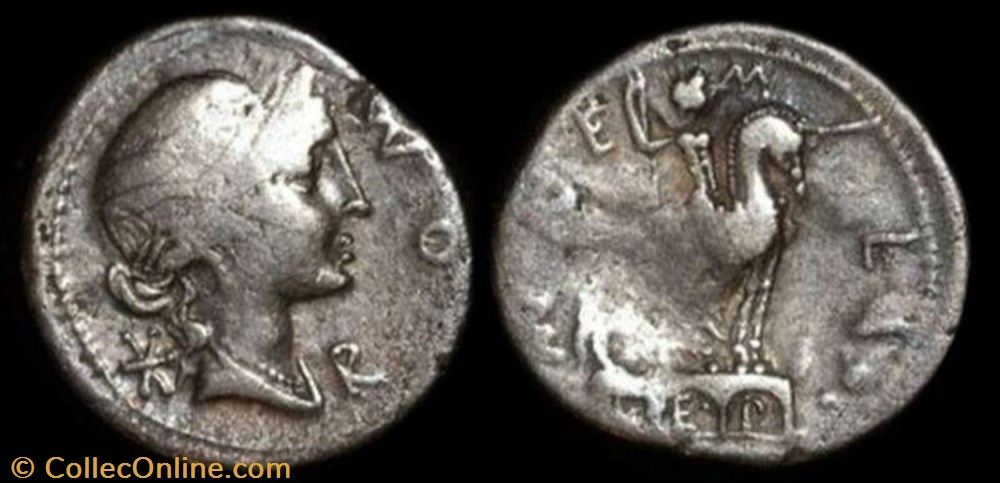 MN. AEMILIO LEPIDUS ROMAN REPUBLIC; GENS AEMILIA AR Denarius coin ancient to republicain imperial mn aemilio lepidus roman republic gens aemilia ar denarius