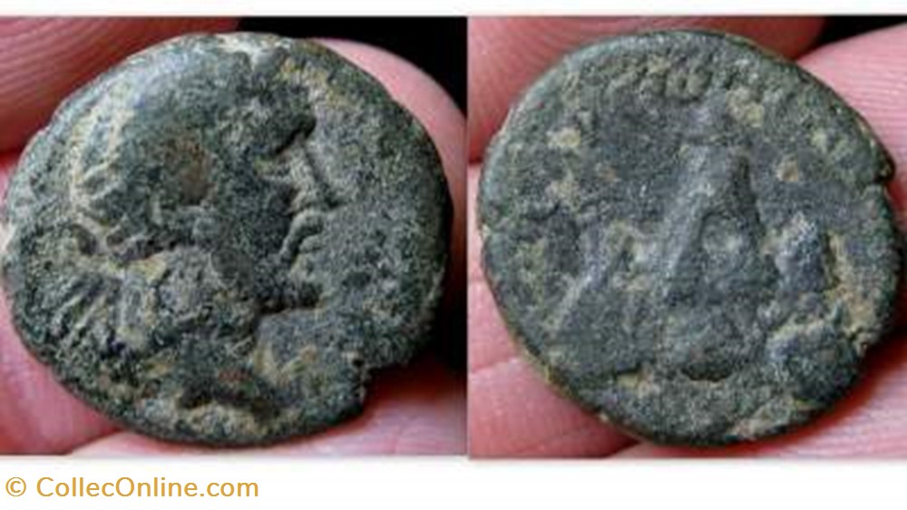 Antonius Pivs AE20 Syd 310 var, Mt. Argaeus coin ancient b c roman republicain imperial antonius pivs ae20 syd 310 var mt argaeus
