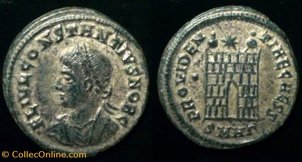 coin ancient b to roman republicain imperial constantius ii silvered ae3