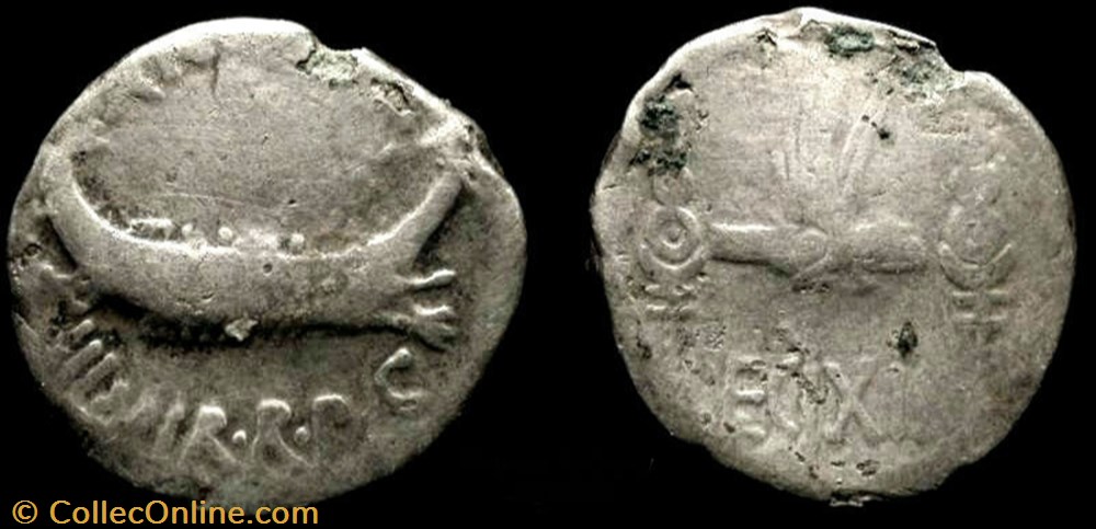 coin ancient b roman republicain imperial marcus antonius ar denarius leg xix