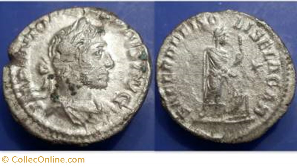 coin ancient to roman republicain imperial elagabulus ar denarius ric 131