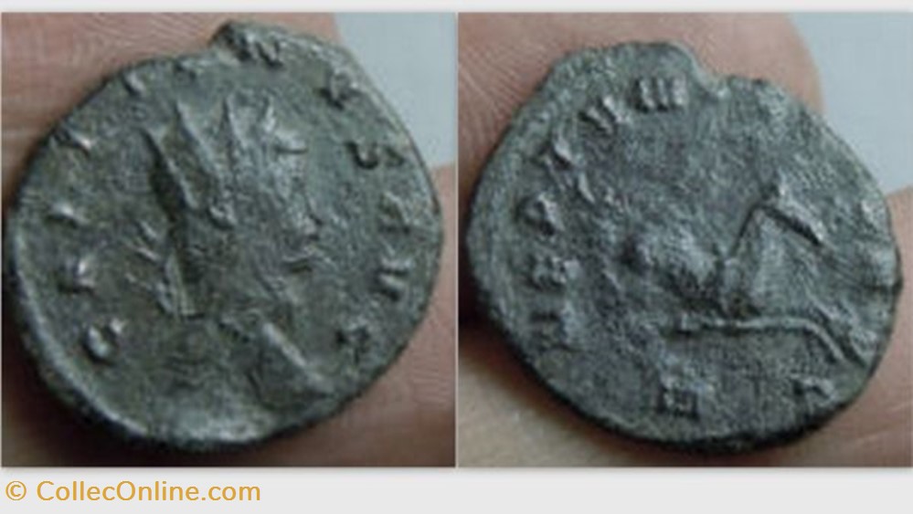 coin ancient b roman republicain imperial gallienus antoninianus ric 245 hippocamp