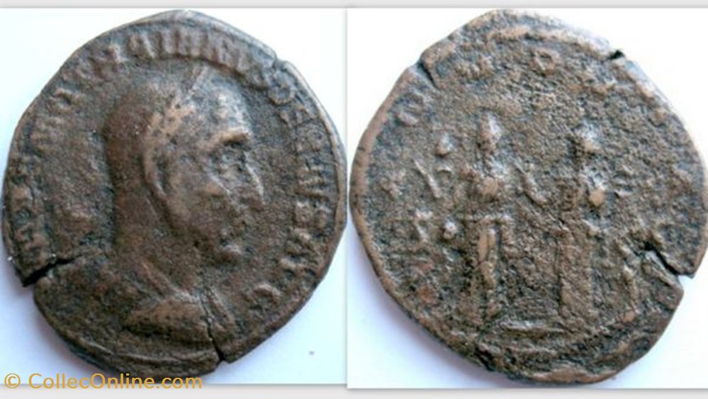 TRAJAN DECIUS Sestertius, RIC-IV_iii, 124, Pannoniae coin ancient b to roman republicain imperial trajan decius sestertius ric iv iii 124 pannoniae