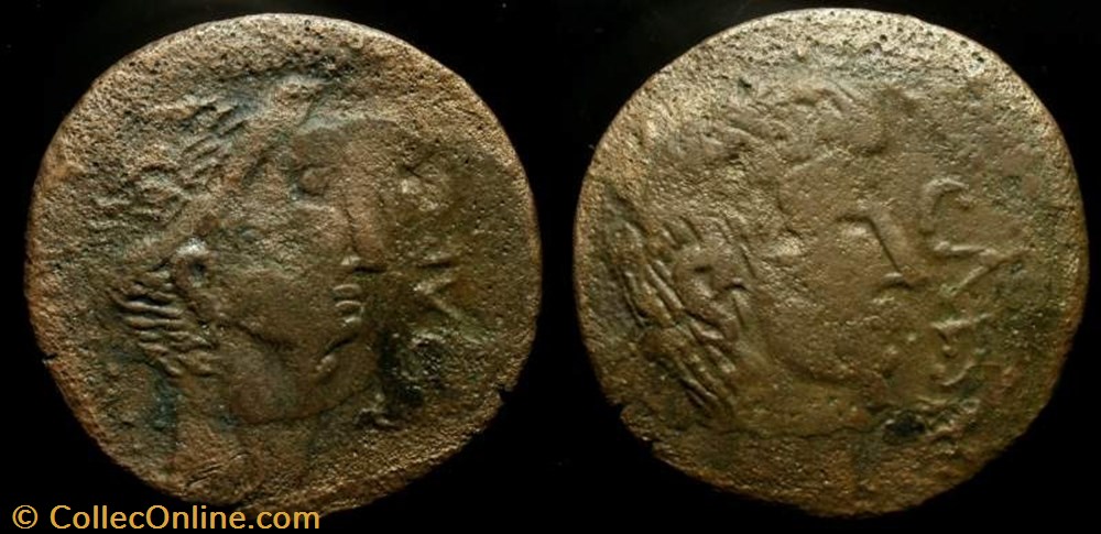 coin ancient b to roman republicain imperial augustus octavian ae dupondius