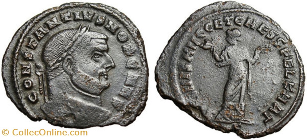 CONSTANTIUS I CHLORUS, AE Follis RIC VI 32a, Carthago coin ancient b to roman republicain imperial constantius i chlorus ae follis ric vi 32a carthago