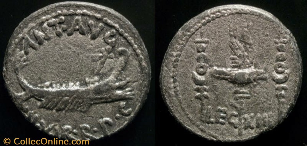 MARCUS ANTONIUS AR Denarius, Leg XIII coin ancient b roman republicain imperial marcus antonius ar denarius leg xiii