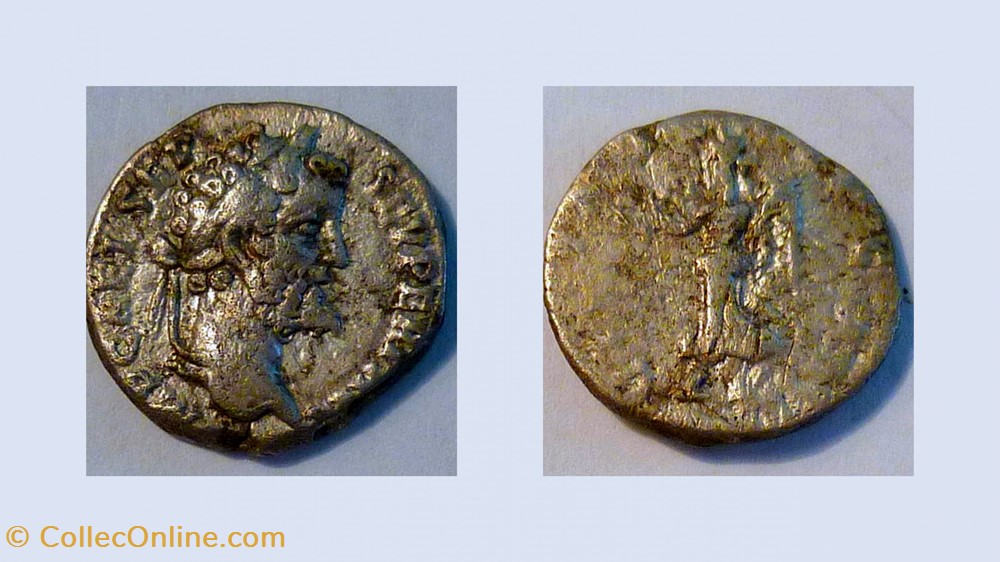 SEPTIMIUS SEVERUS Denarius, RIC 22, Victory coin ancient b roman republicain imperial septimius severus denarius ric 22 victory