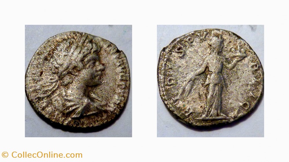 coin ancient b to roman republicain imperial caracalla denarius ric 24 fides