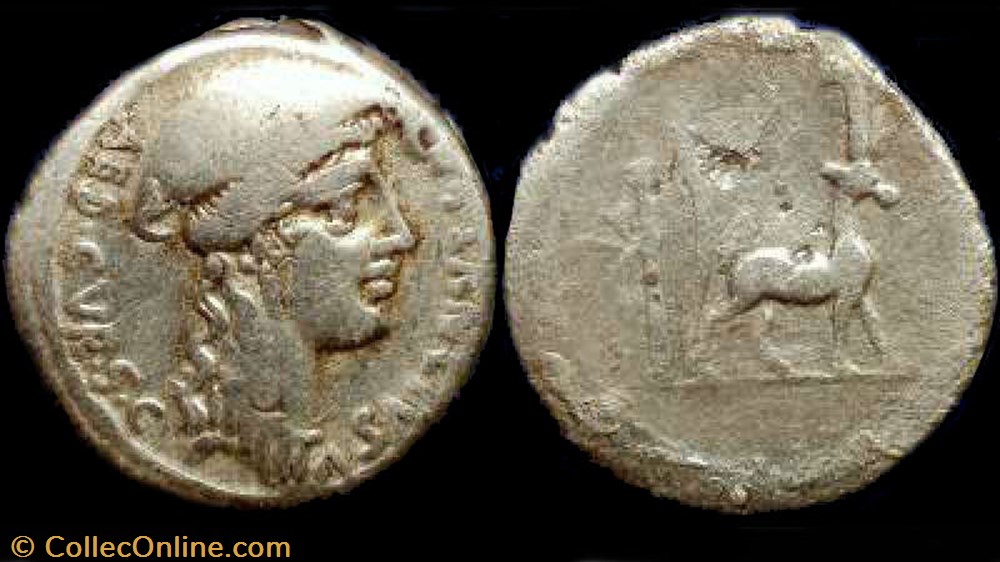 CN. PLANCIVS ROMAN REPUBLIC; GENS PLANCIA AR Denarius coin ancient to republicain imperial cn plancivs roman republic gens plancia ar denarius
