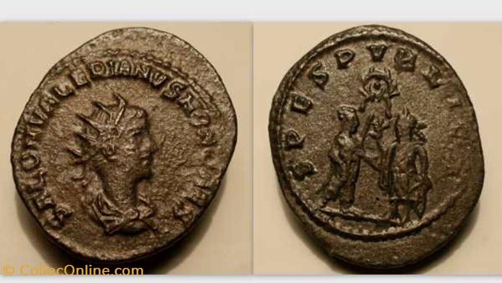 SALONINUS Antoninianus RIC V 36 var, Spes coin ancient b roman republicain imperial saloninus antoninianus ric v 36 var spes