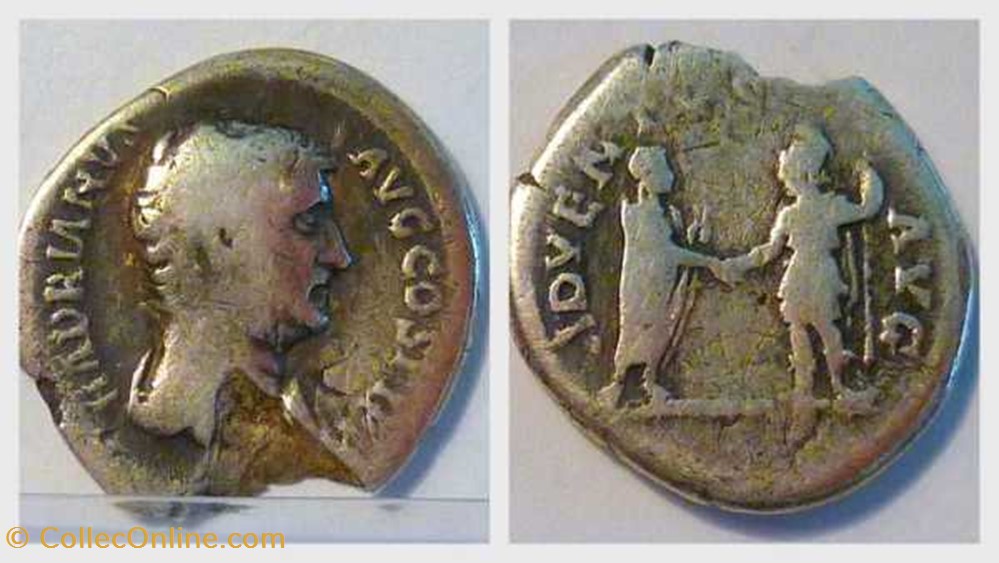 HADRIAN Denarius, RIC 225, Roma coin ancient b to roman republicain imperial hadrian denarius ric 225 roma