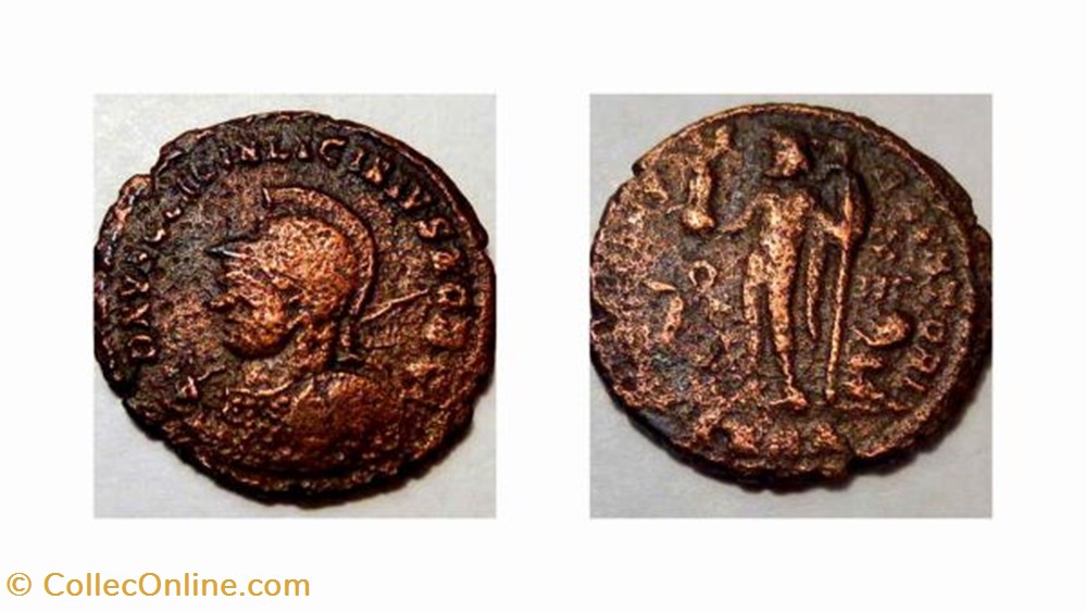 LICINIUS II AE3, RIC VII 36, Jupiter coin ancient b to roman republicain imperial licinius ii ae3 ric vii 36 jupiter