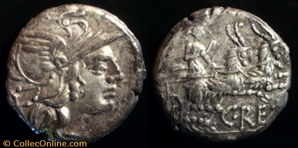 C RENIUS AR Denarius coin ancient b to c renius ar denarius